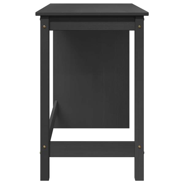 Grote foto vidaxl bureau grijs 112 x 50 x 75 cm massief vurenhout huis en inrichting stoelen