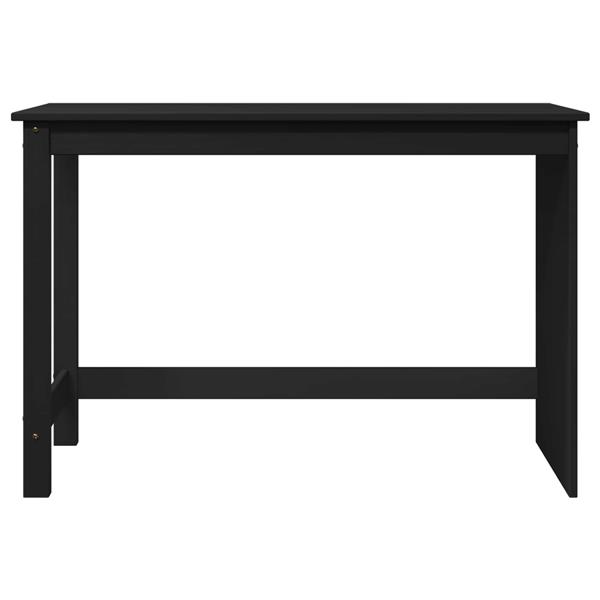 Grote foto vidaxl bureau zwart 112 x 50 x 75 cm massief vurenhout huis en inrichting stoelen