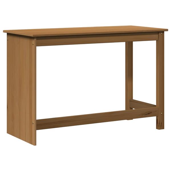 Grote foto vidaxl bureau honingbruin 112 x 50 x 75 cm massief vurenhout huis en inrichting stoelen