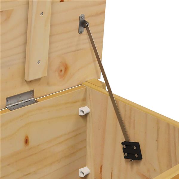 Grote foto vidaxl opbergbox honingbruin 90 x 40 x 45 cm massief vurenhout huis en inrichting woningdecoratie