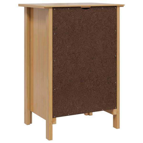 Grote foto vidaxl nachtkastje honingbruin 46 x 35 x 65 cm massief vurenhout huis en inrichting complete slaapkamers