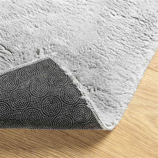 Grote foto vidaxl vloerkleden rechthoekig huarte grijs 300 x 80 cm polyester huis en inrichting vloerbedekking en kleden