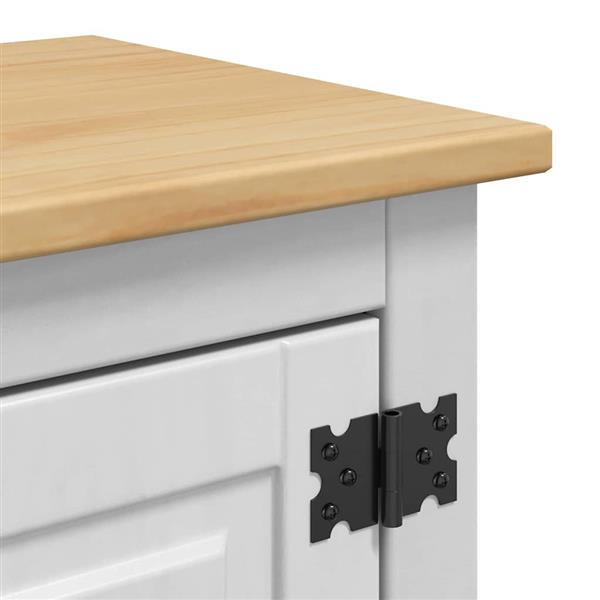 Grote foto vidaxl hangkast corona wit 70 x 33 x 71 5 cm massief grenenhout huis en inrichting complete badkamers