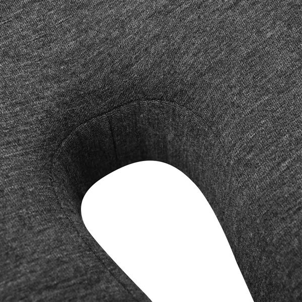 Grote foto vidaxl hoofdkussen met kussen donkergrijs 50 x 43 x 10 cm katoen huis en inrichting woningdecoratie