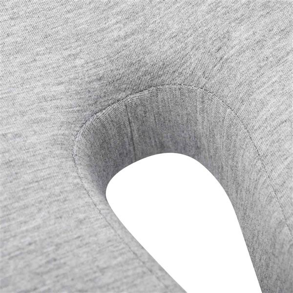 Grote foto vidaxl hoofdkussen met kussen lichtgrijs 50 x 43 x 10 cm katoen huis en inrichting woningdecoratie