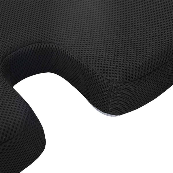 Grote foto vidaxl zitkussen nkleurig zwart 47 x 36 5 x 8 cm traagschuim huis en inrichting woningdecoratie