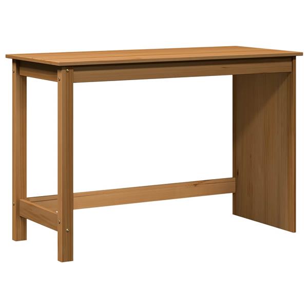 Grote foto vidaxl bureau honingbruin 112 x 50 x 75 cm massief vurenhout huis en inrichting stoelen