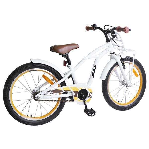 Grote foto vidaxl kinderfiets 22 inch voor 7 12 jaar oud wit fietsen en brommers herenfietsen