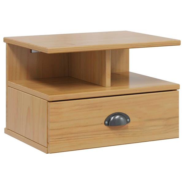 Grote foto vidaxl nachtkastje honingbruin 40 x 31 x 27 cm massief vurenhout huis en inrichting complete slaapkamers