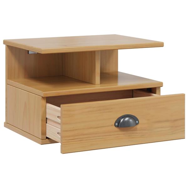 Grote foto vidaxl nachtkastje honingbruin 40 x 31 x 27 cm massief vurenhout huis en inrichting complete slaapkamers