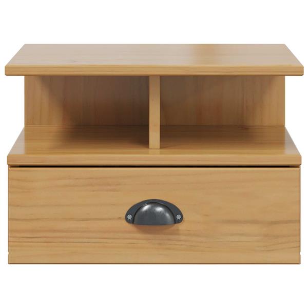 Grote foto vidaxl nachtkastje honingbruin 40 x 31 x 27 cm massief vurenhout huis en inrichting complete slaapkamers