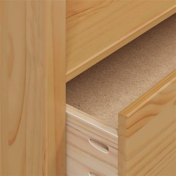 Grote foto vidaxl kledingkast honingbruin 84 x 50 x 170 cm massief vurenhout huis en inrichting overige