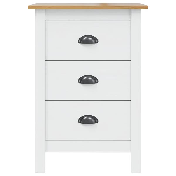 Grote foto vidaxl nachtkastje met lade wit en honingbruin 46 x 35 x 65 cm huis en inrichting complete slaapkamers