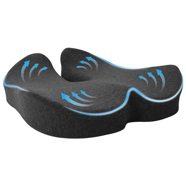 Grote foto vidaxl hoofdkussen met kussen donkergrijs 50 x 43 x 10 cm katoen huis en inrichting woningdecoratie