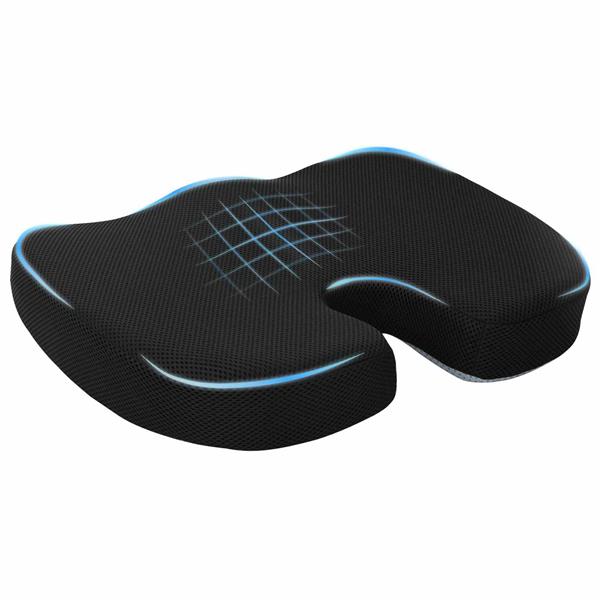 Grote foto vidaxl zitkussen nkleurig zwart 47 x 36 5 x 8 cm traagschuim huis en inrichting woningdecoratie