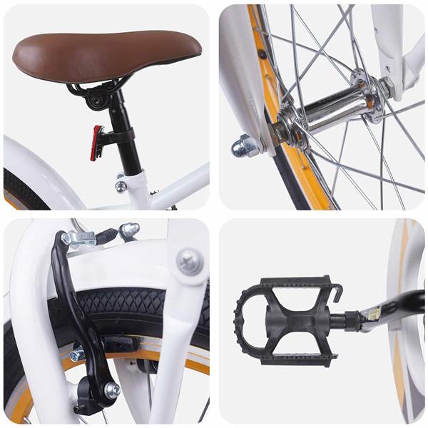 Grote foto vidaxl kinderfiets 22 inch voor 7 12 jaar oud wit fietsen en brommers herenfietsen