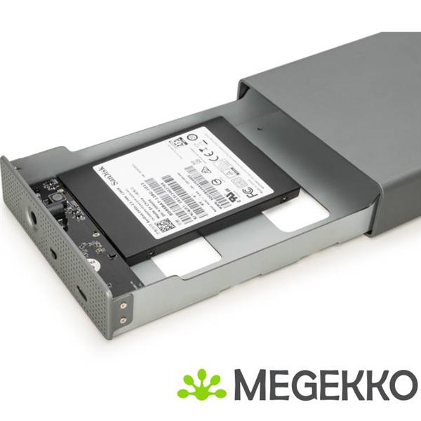 Grote foto digitus da 71106 1 behuizing voor opslagstations hdd behuizing aluminium 2.5 3.5 computers en software behuizingen en kasten