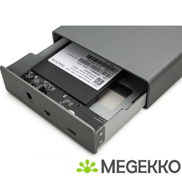 Grote foto digitus da 71106 1 behuizing voor opslagstations hdd behuizing aluminium 2.5 3.5 computers en software behuizingen en kasten