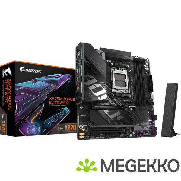 Grote foto gigabyte x870m aorus elite wifi7 computers en software moederborden