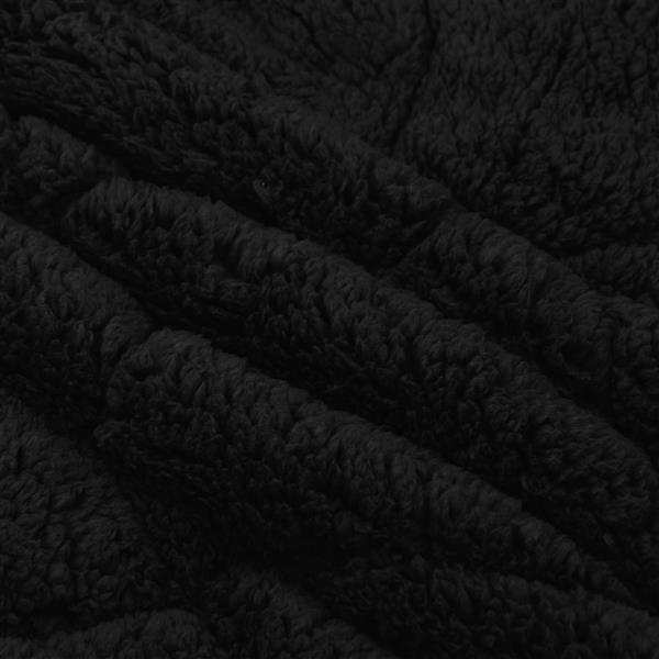 Grote foto vidaxl zomer dekbed zwart 240 x 260 cm microfiber en teddy fleece huis en inrichting bedden