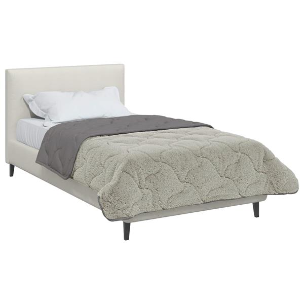 Grote foto vidaxl zomer dekbed gekwilt lichtgrijs 140 x 220 cm huis en inrichting bedden