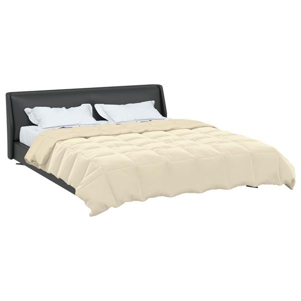 Grote foto vidaxl winter dekbed gekwilt cr me 220 x 260 cm microfiber huis en inrichting bedden