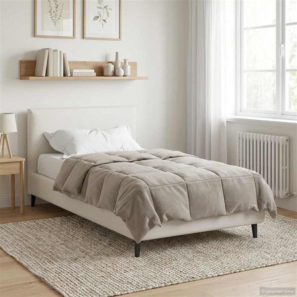 Grote foto vidaxl winter dekbed gekwilt cr me 140 x 220 cm microfiber huis en inrichting bedden
