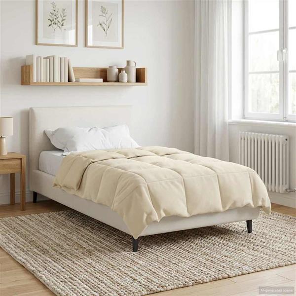 Grote foto vidaxl winter dekbed gekwilt cr me 135 x 200 cm microfiber huis en inrichting bedden