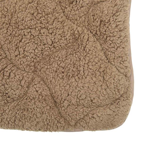 Grote foto vidaxl vol jaar dekbed taupe 135 x 220 cm microfiber en teddy fleece huis en inrichting bedden