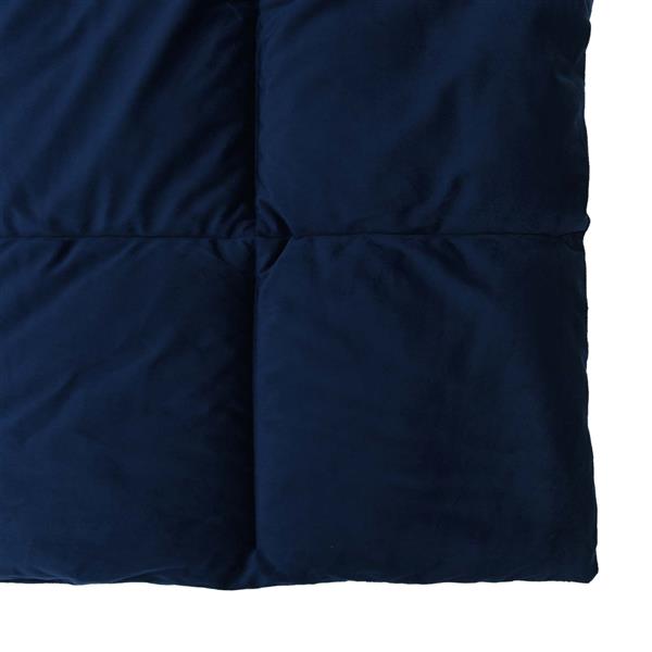 Grote foto vidaxl winter dekbed gekwilt donkerblauw 200 x 200 cm microfiber huis en inrichting bedden