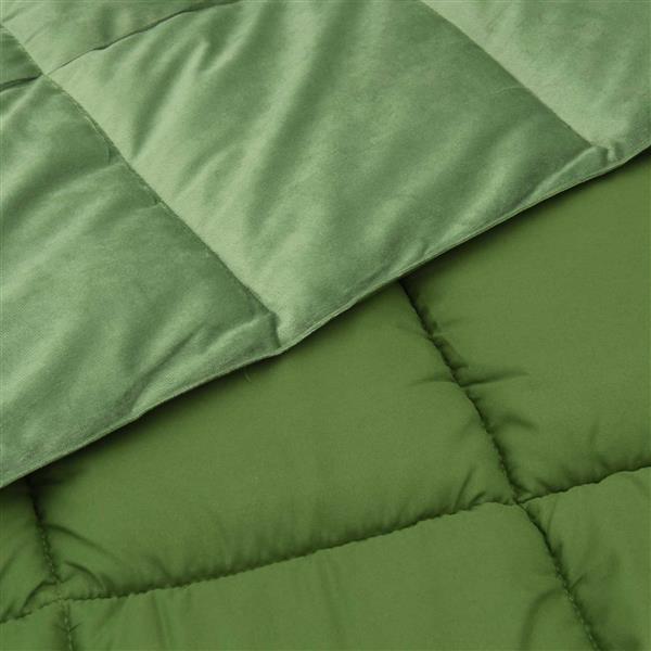 Grote foto vidaxl winter dekbed gekwilt groen 135 x 200 cm microfiber huis en inrichting bedden