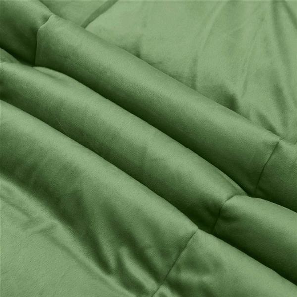 Grote foto vidaxl vol jaar dekbed gekwilt groen 220 x 260 cm microfiber huis en inrichting bedden