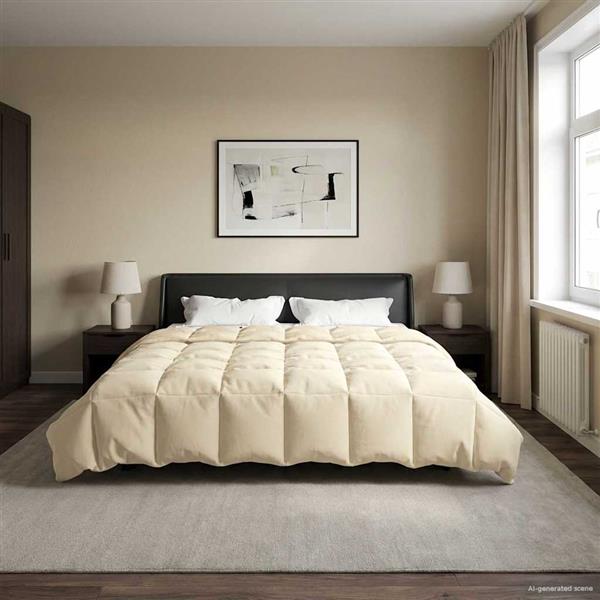 Grote foto vidaxl zomer dekbed gekwilt cr me 200 x 220 cm microfiber huis en inrichting bedden