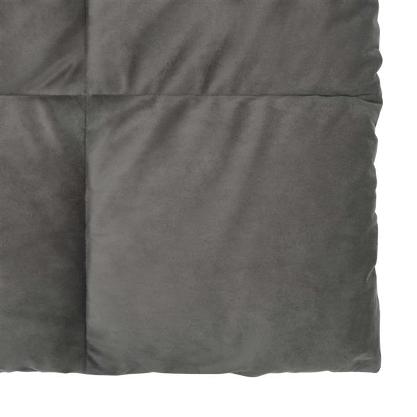 Grote foto vidaxl zomer dekbed gekwilt lichtgrijs 135 x 200 cm microfiber huis en inrichting bedden