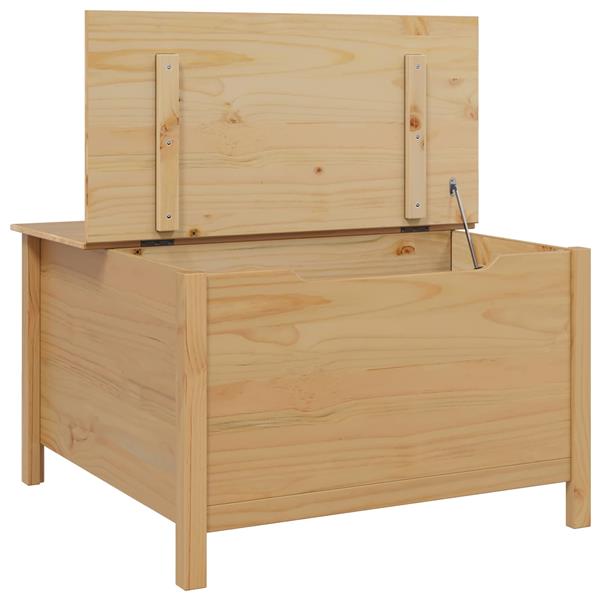 Grote foto vidaxl salontafel met lade hill honingbruin 79.5 x 79.5 x 49 cm huis en inrichting eettafels