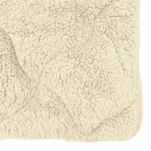 Grote foto vidaxl zomer dekbed cr me 155 x 200 cm microfiber en teddy fleece huis en inrichting bedden