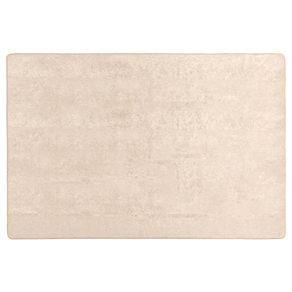 Grote foto vidaxl vloerkleedloper marsa cr me 170 x 120 cm polyester en pvc huis en inrichting vloerbedekking en kleden