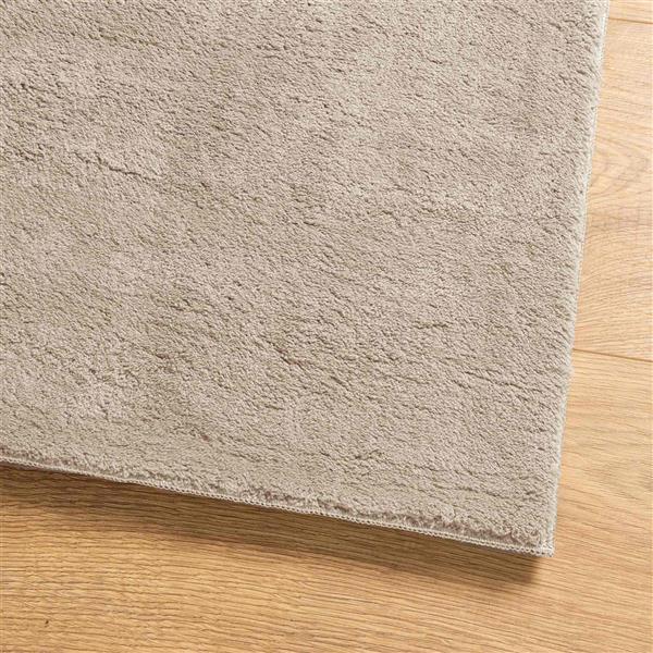 Grote foto vidaxl vloerkleden rechthoekig huarte zand 500 x 80 cm polyester huis en inrichting vloerbedekking en kleden