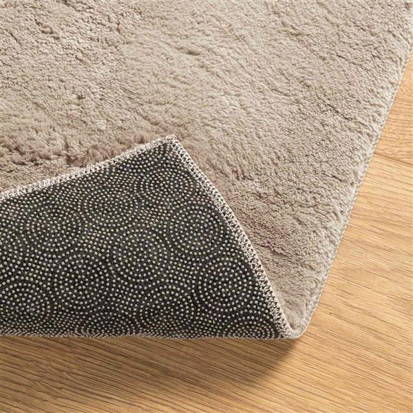 Grote foto vidaxl vloerkleden rechthoekig huarte zand 400 x 80 cm polyester huis en inrichting vloerbedekking en kleden