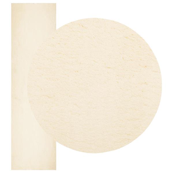 Grote foto vidaxl vloerkleden rechthoekig huarte cr me 300 x 80 cm polyester huis en inrichting vloerbedekking en kleden