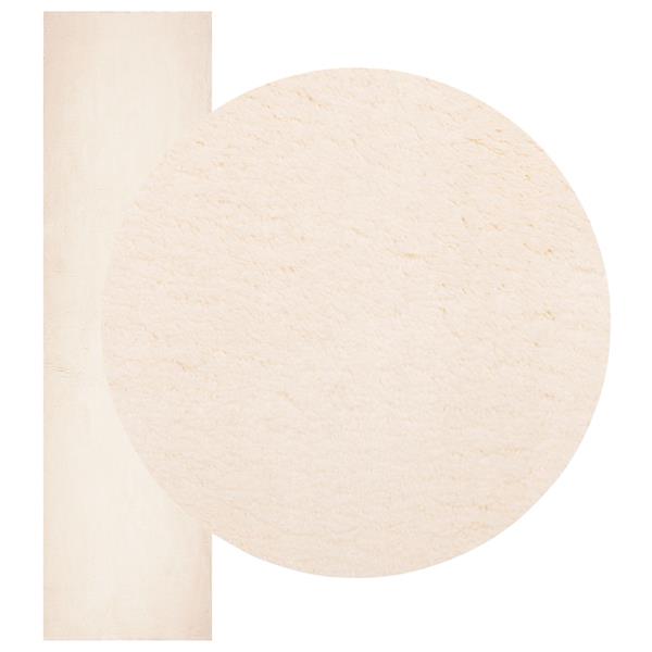 Grote foto vidaxl vloerkleden rechthoekig huarte beige 500 x 80 cm polyester huis en inrichting vloerbedekking en kleden