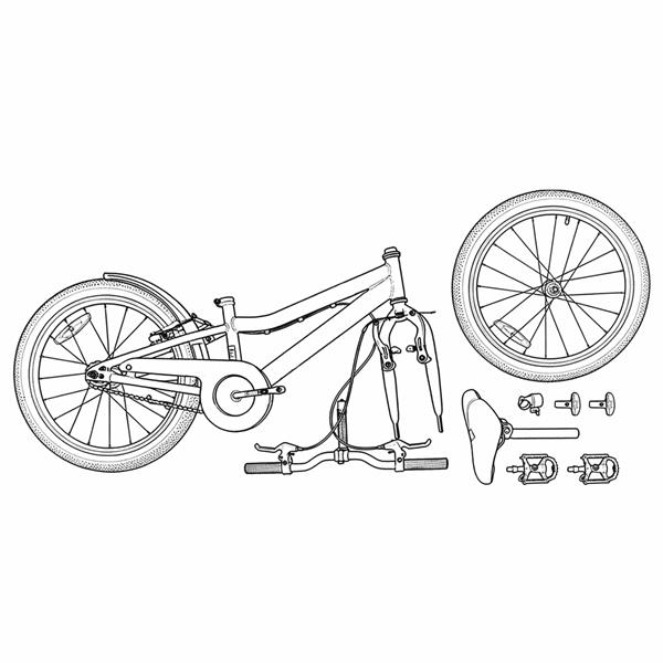Grote foto vidaxl kids mountain bike 20 inch 6 speed voor 5 8 jaar oud zwart fietsen en brommers herenfietsen