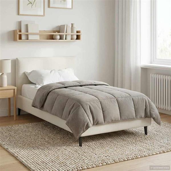 Grote foto vidaxl zomer dekbed roze 135 x 200 cm microfiber en teddy fleece huis en inrichting bedden