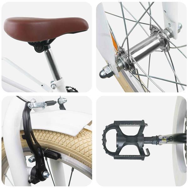 Grote foto vidaxl kinderfiets 20 inch 6 11 wit fietsen en brommers herenfietsen