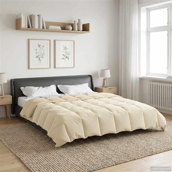 Grote foto vidaxl winter dekbed gekwilt cr me 220 x 240 cm microfiber huis en inrichting bedden