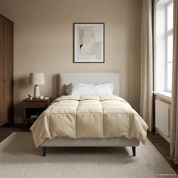 Grote foto vidaxl vol jaar dekbed gekwilt cr me 155 x 220 cm microfiber huis en inrichting bedden