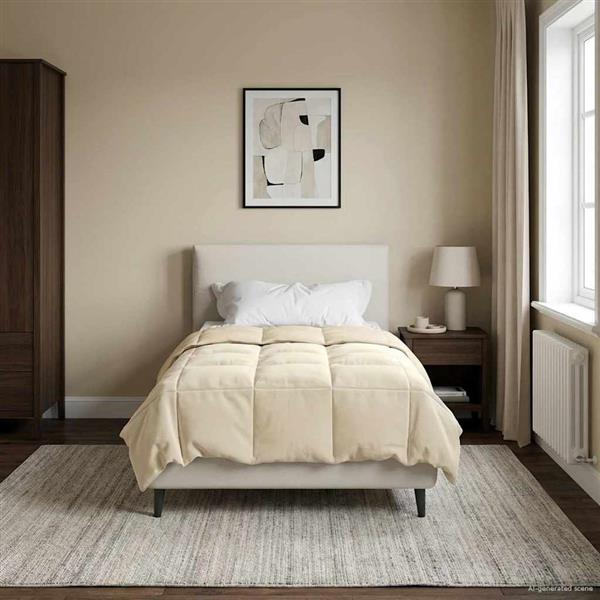 Grote foto vidaxl vol jaar dekbed gekwilt cr me 140 x 200 cm microfiber huis en inrichting bedden