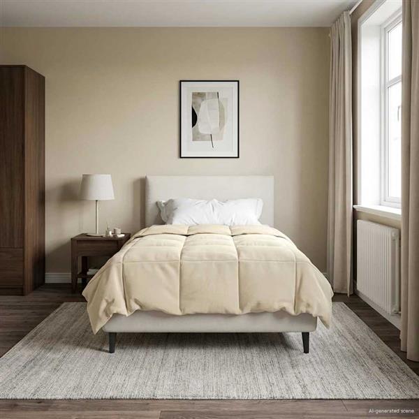 Grote foto vidaxl vol jaar dekbed gekwilt cr me 135 x 200 cm microfiber huis en inrichting bedden