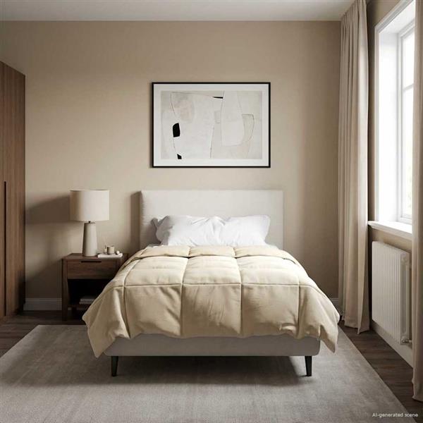 Grote foto vidaxl zomer dekbed gekwilt cr me 140 x 200 cm microfiber huis en inrichting bedden