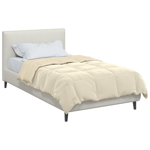 Grote foto vidaxl zomer dekbed gekwilt cr me 135 x 200 cm microfiber huis en inrichting bedden